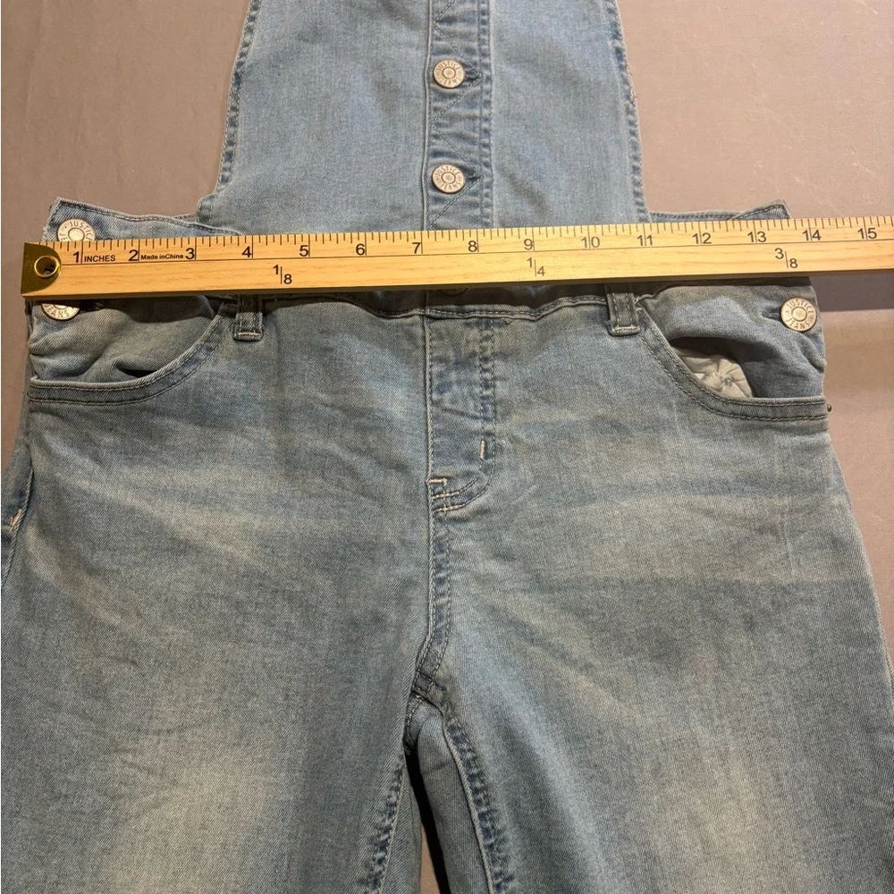 Kids Denim Overalls‎ the legs were trimmed up